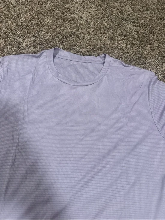 Light Lavender Men's Crew Neck T-Shirt - Picture 4 of 5